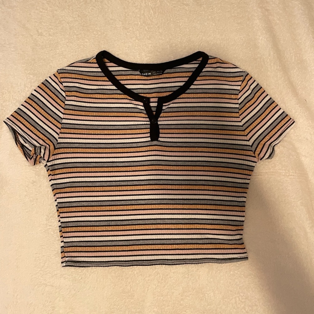 Striped crop top